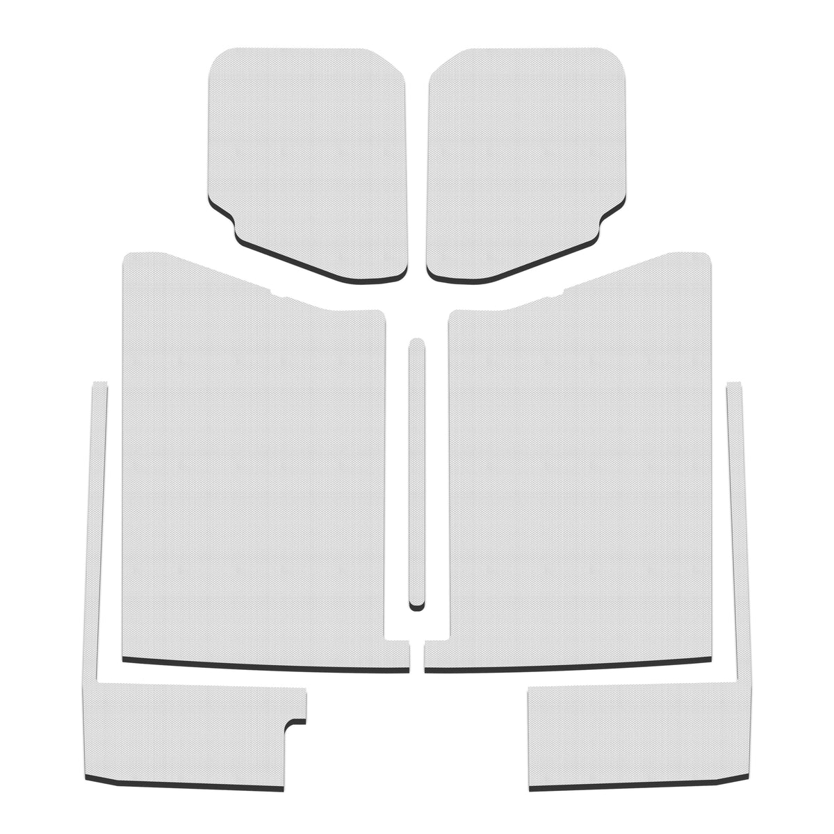 DEI 20-22 Jeep Gladiator JT 4-Door Boom Mat Complete Headliner Kit - 7 Piece - White - 50185 for 2020-2025 Jeep Gladiator - f
