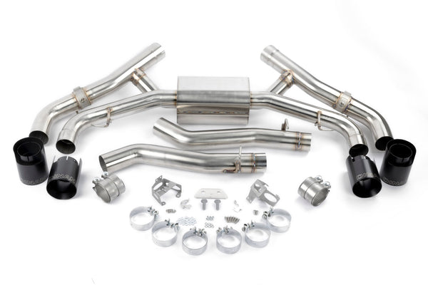 Dinan - Valved Axle-Back Exhaust - 2020-2026 BMW X5M/X6M - D660-0090-BLK