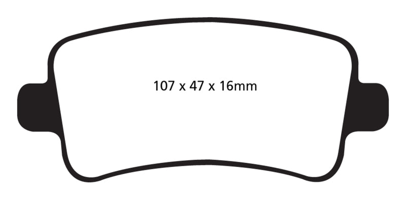 EBC 2013+ Chevy Impala 2.4L Redstuff Rear Brake Pads - DP32016C