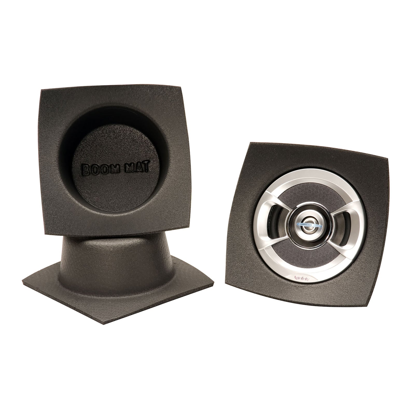 DEI Speaker Baffles 5.25in Round 6.5in Wide 6.5 Height 4in Deep Pair - 50320 by DEI - front view