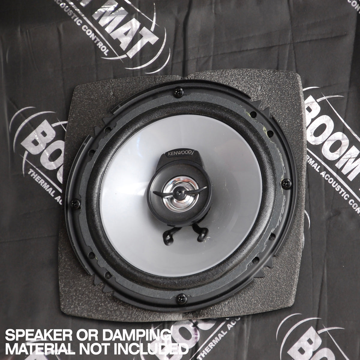 DEI Speaker Baffles 5.25in Round 6.5in Wide 6.5 Height 2.5in Deep Pair - 50321 by DEI - front view