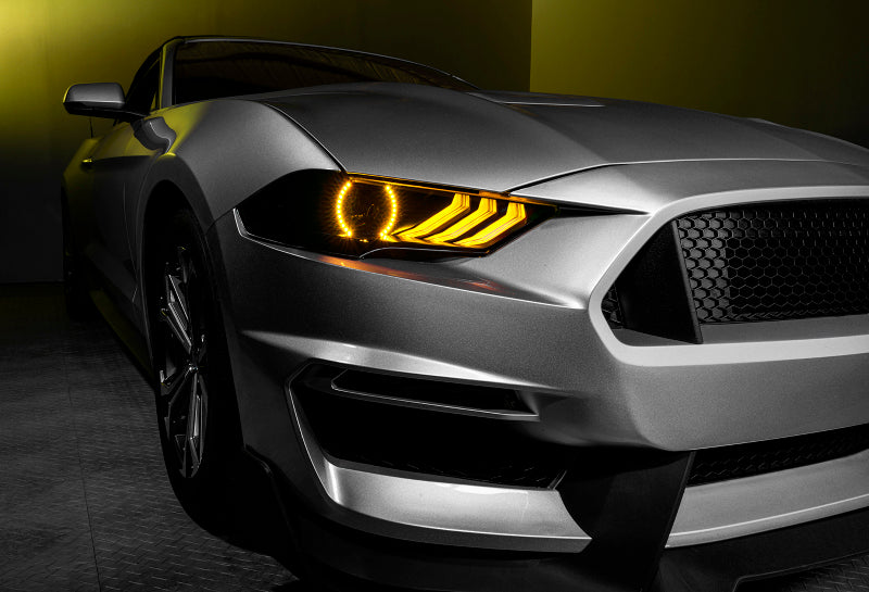 Oracle 18-21 Ford Mustang Dynamic DRL w/ Halo Kit & Sequential Turn Signal - ColorSHIFT SEE WARRANTY - 1446-332