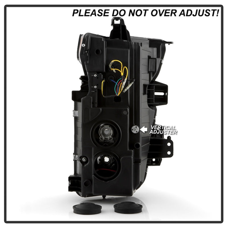 Spyder 20-23 Chevy Silverado 2500/3500 Proj Headlights - LED DRL - Black PRO-YD-CSHD20SI-SEQ-BK - 5088796