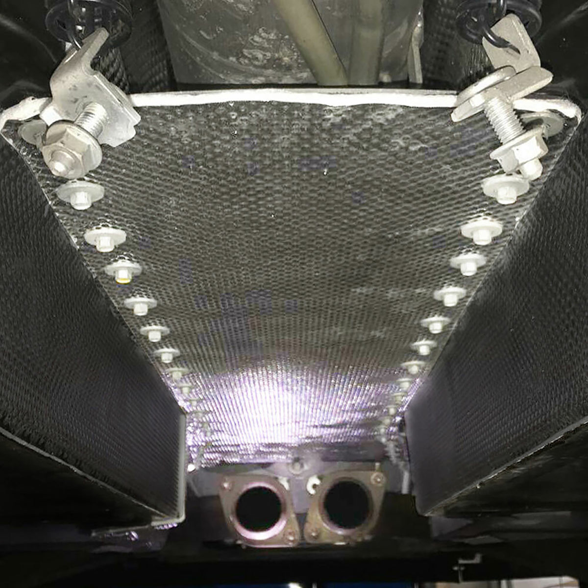 DEI Corvette C5 Trans. Tunnel Shield - 50525 for 1997-2004 Chevrolet Corvette - front view