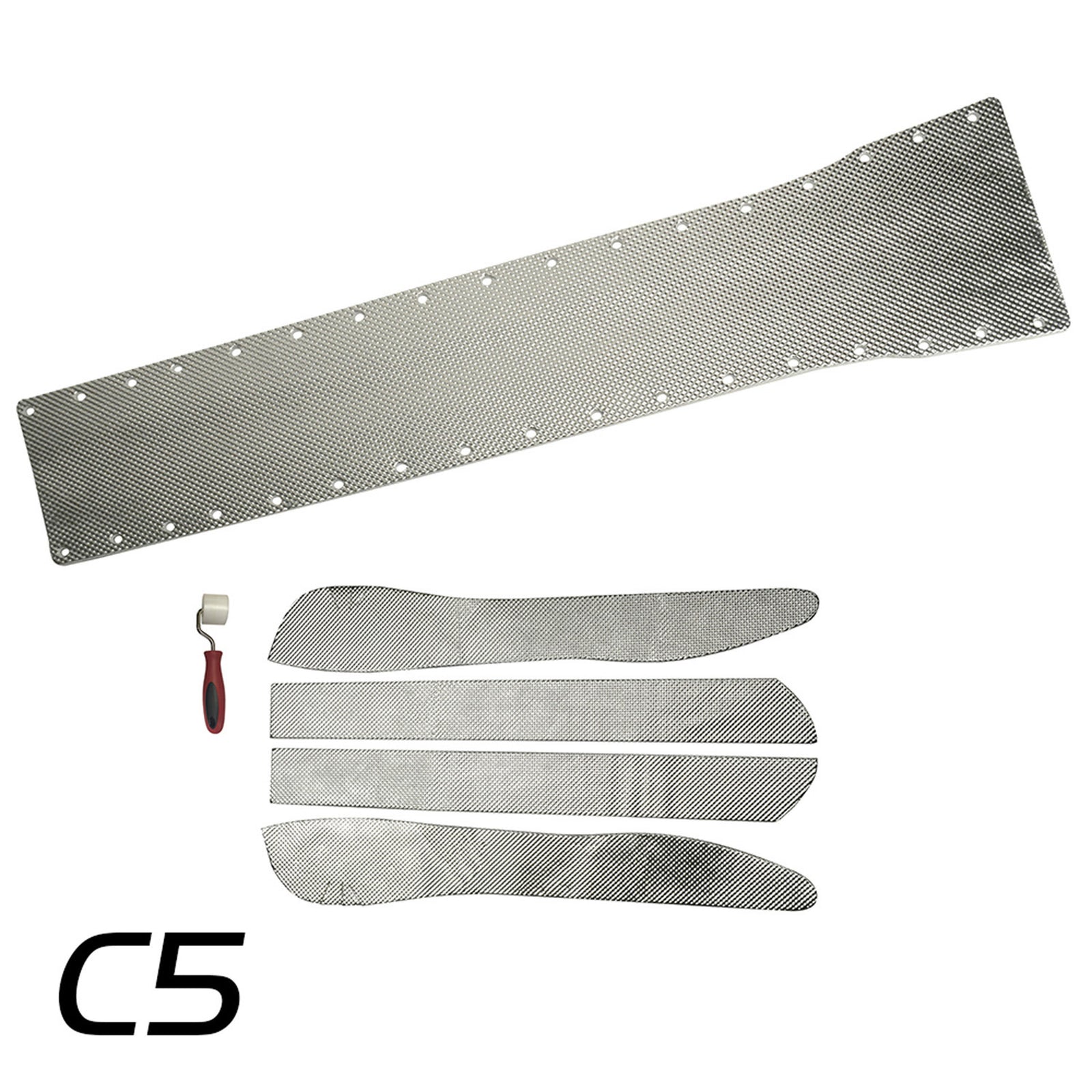 DEI Corvette C5 Trans. Tunnel Shield - 50530 for 1997-2005 Chevrolet Corvette - front view