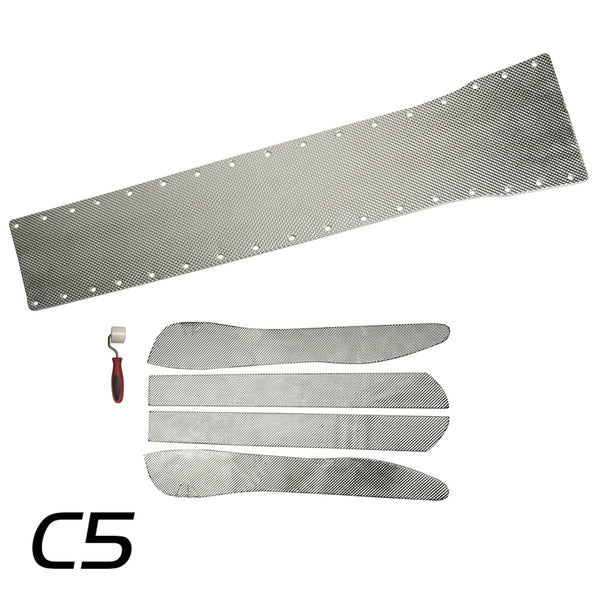 DEI Corvette C5 Trans. Tunnel Shield - 50530 for 1997-2005 Chevrolet Corvette - front view