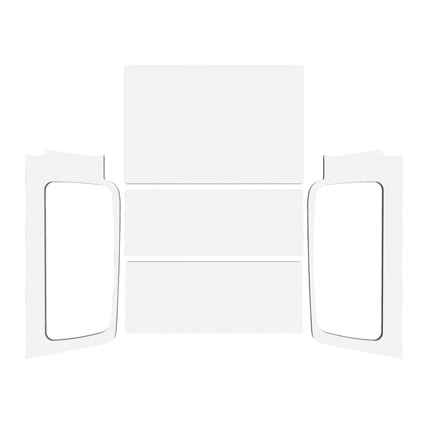 DEI 04-06 Jeep Wrangler LJ Unliminted Headliner Complete Kit - White - 50602 for 2004-2006 Jeep Wrangler - front view