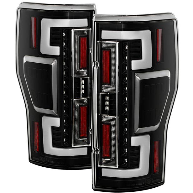 Spyder Apex 20-21 Ford F250 SD (LED Model Only) LED Tail Lights - Black (ALT-YD-FS20LEDBS-LED-BK) - 5088642