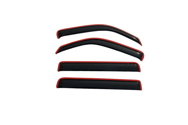AVS 07-11 Dodge Nitro Ventvisor In-Channel Front &amp; Rear Window Deflectors 4pc - Smoke - 194307