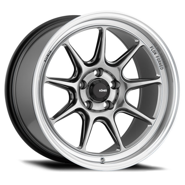 Konig Countergram 15x7.5 4x100 ET35 Hyper Chrome / Machined Lip - CT7510035C by Konig