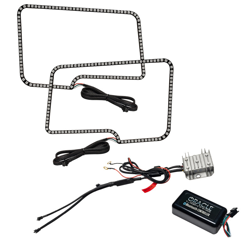 Oracle 09-14 Ford F150/Raptor Dynamic Headlight Halo Kit - ColorSHIFT - Dynamic SEE WARRANTY - 2300-332