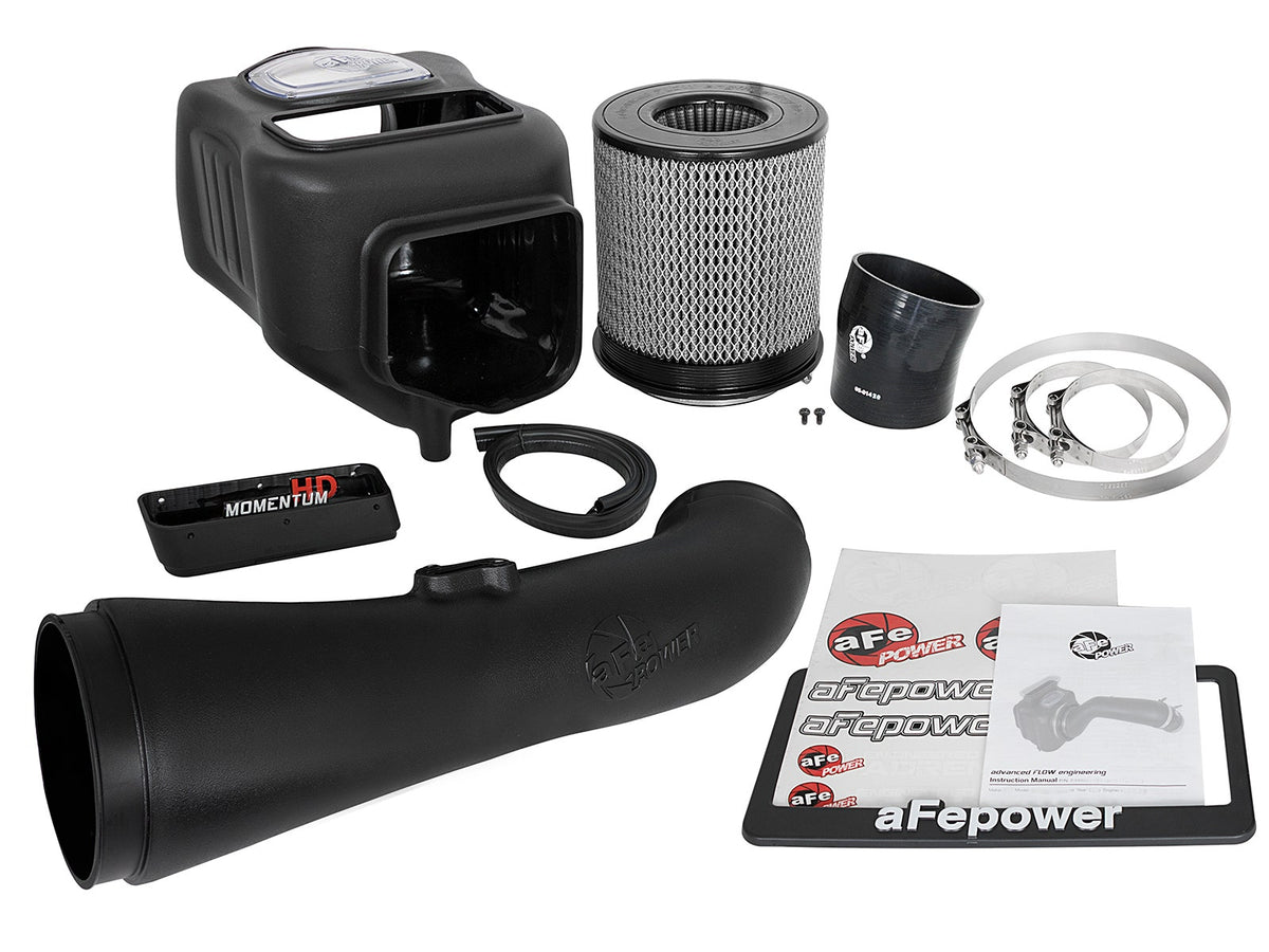 aFe Momentum HD Pro DRY S 2017 GM Diesel Trucks V8-6.6L Cold Air Intake System - 51-74008