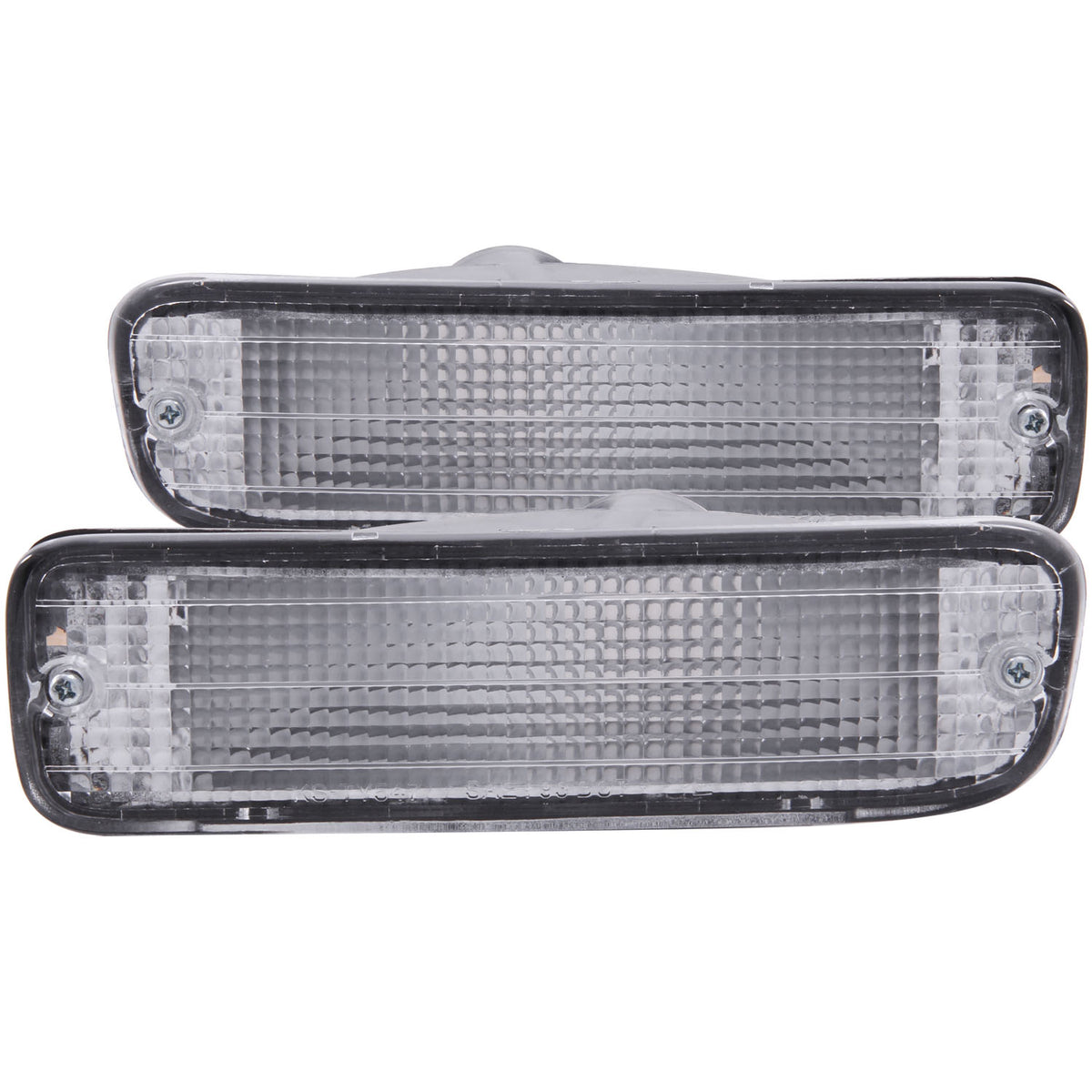 ANZO 1995-1997 Toyota Tacoma Euro Parking Lights Chrome - 511018 for 1995-1997 Toyota Tacoma - front view