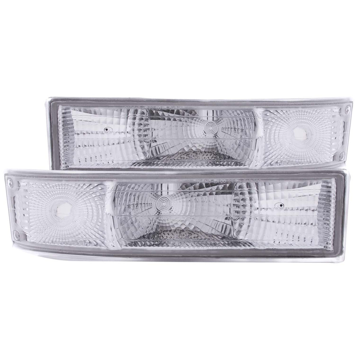 ANZO 1995-2005 Chevrolet Astro Van Euro Parking Lights Chrome - 511027 for 1995-2005 Chevrolet Astro - front view