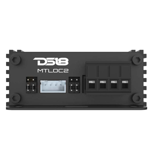 DS18 2-Chnl Speaker Emulator Remote Out Level Matching Controls LED Clip Indicator Hi/Low Converters - MTLOC2 - front view