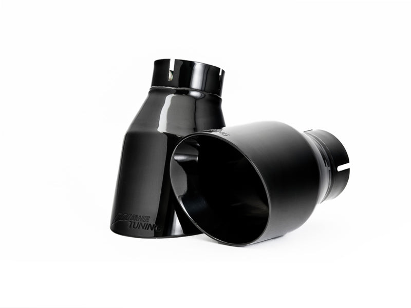 AWE Tuning Audi B9 A4 SwitchPath Exhaust Dual Outlet - Diamond Black Tips (Includes DP and Remote) - 3025-33014