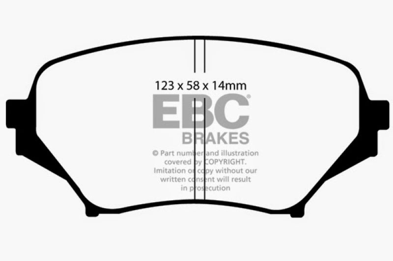 EBC 06-15 Mazda Miata MX5 2.0 Redstuff Front Brake Pads - DP31774C