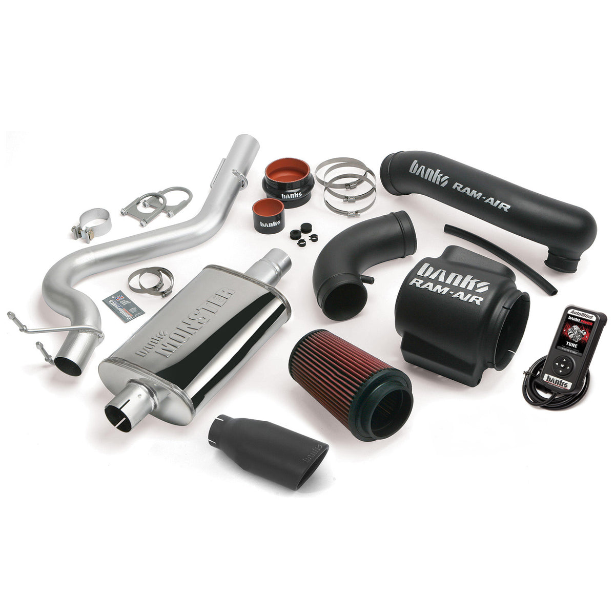 Banks Power 98-99 Jeep 4.0L Wrangler Stinger System - SS Single Exhaust w/ Black Tip - 51330-B