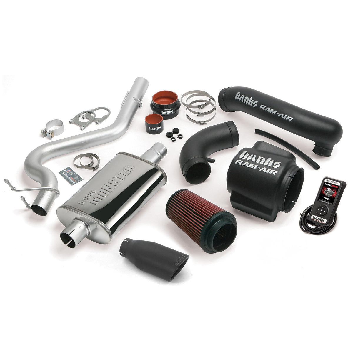 Banks Power 04-06 Jeep 4.0L Wrangler Unlimited Stinger System - SS Single Exhaust w/ Black Tip - 51336-B