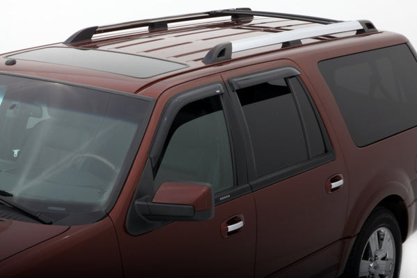 AVS 98-18 Lincoln Navigator Ventvisor Outside Mount Window Deflectors 4pc - Smoke - 94233 for 1997-2017 Ford Expedition - fro