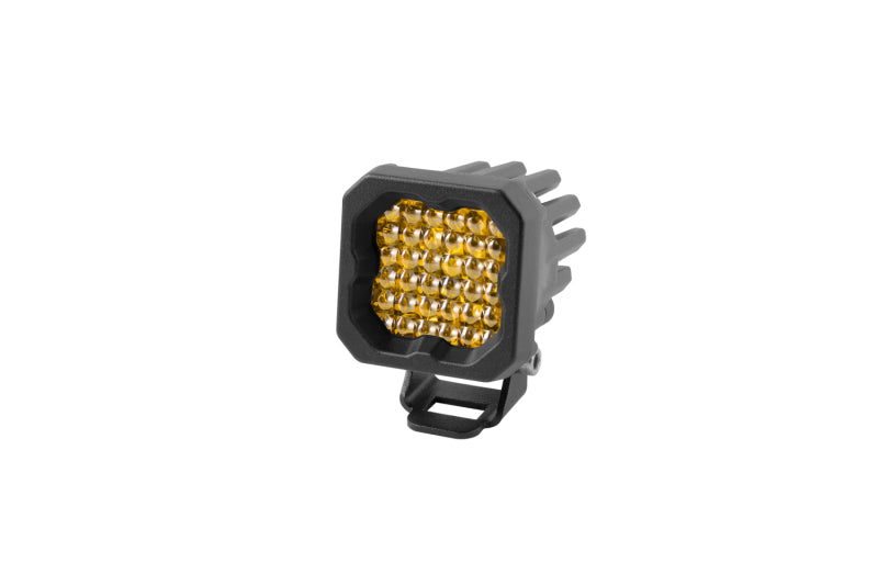 Diode Dynamics Stage Series C1 LED Pod Sport - Yellow Flood Standard ABL Each - DD6448S by Diode Dynamics - front view