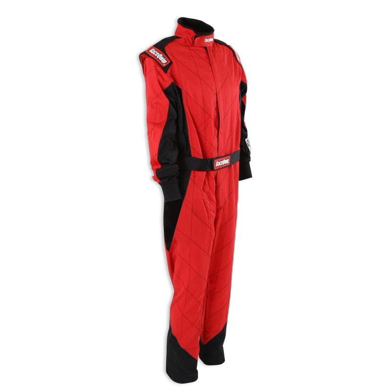 RaceQuip Red Chevron-1 Suit - SFI-1 Medium - 130913RQP