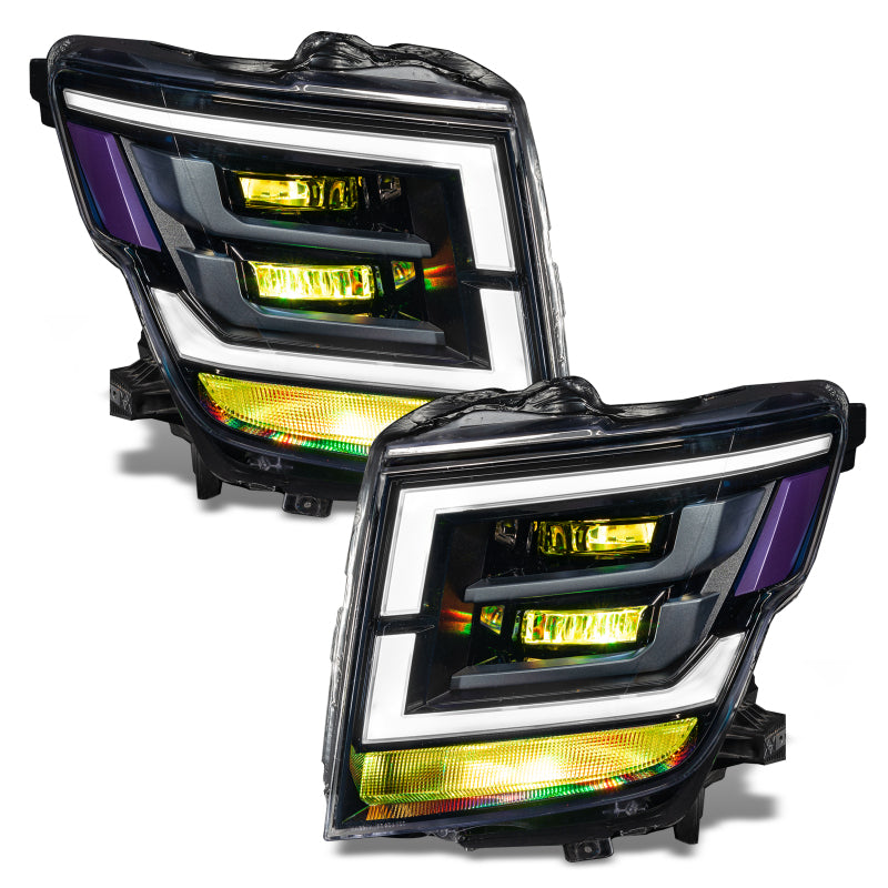Oracle 21-22 Nissan Titan Demon Eye RGB Headlight Upgrade Kit - ColorSHIFT w/o Cntrl SEE WARRANTY - 1464-334