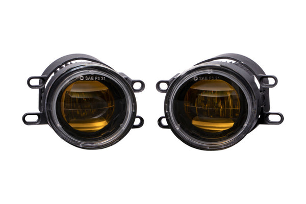 Diode Dynamics Elite Series Type B Fog Lamps - Yellow (Pair) - DD5137P for 2006-2024 Toyota RAV4 - front view