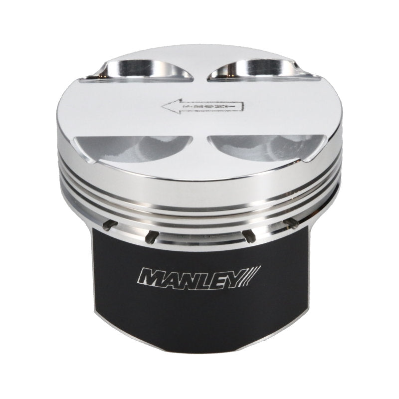 Manley 16+ Nissan VR30DDTT 86mm Bore 10:1 CR -3.5cc Dome Flat Top E/D Piston w/ Rings (SINGLE) - 642EGR1-1