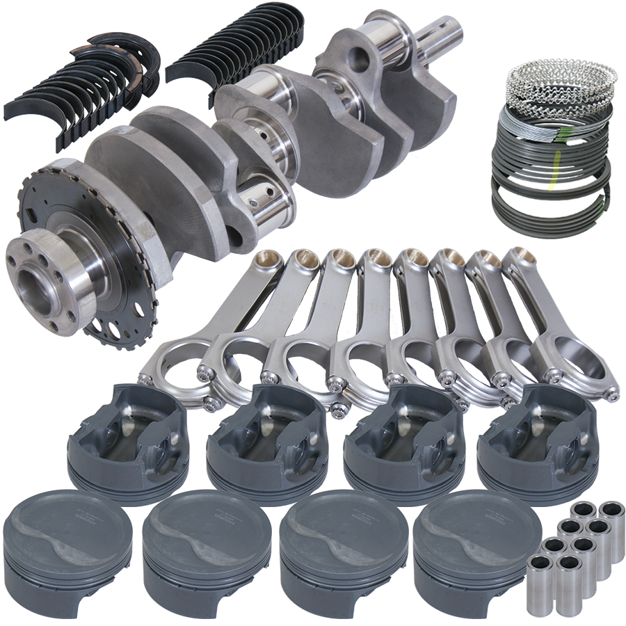 Eagle GM LS2 Competition Rotating Assembly 408 Cid Mahle -14CC Pistons - 129084030 - front view