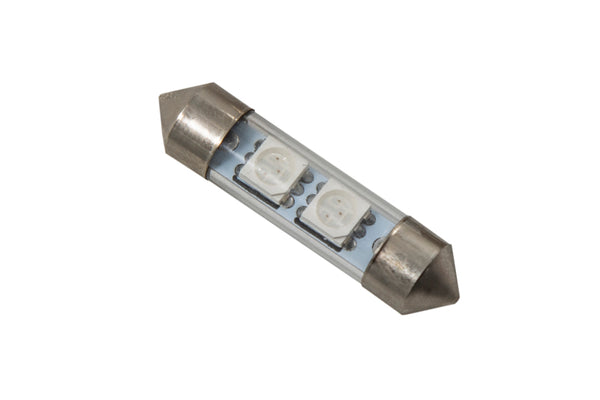 Diode Dynamics 36mm SMF2 LED Bulb - Blue (Single) - DD0078S for 1994-2004 Ford Mustang - front view