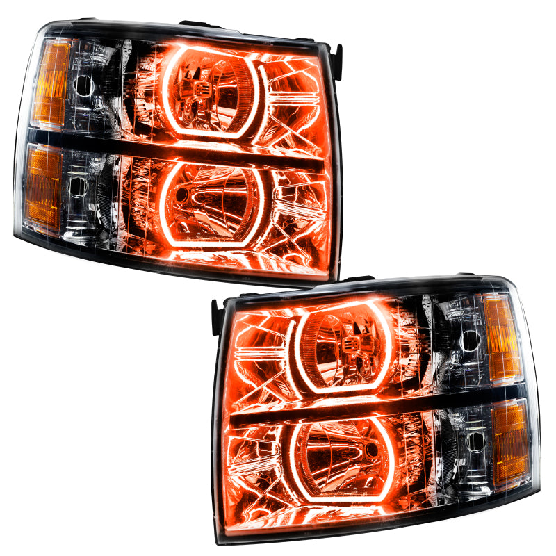 Oracle 07-13 Chevrolet Silverado SMD HL - Black - Square - ColorSHIFT w/ BC1 Controller SEE WARRANTY - 8189-335
