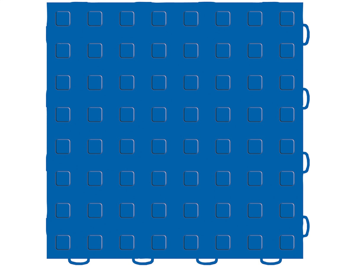 Weathertech - WeatherTech® TechFloor™ - 12 in. x 12 in. Solid Floor Tile w/Raised Squares - 51T1212SS BL