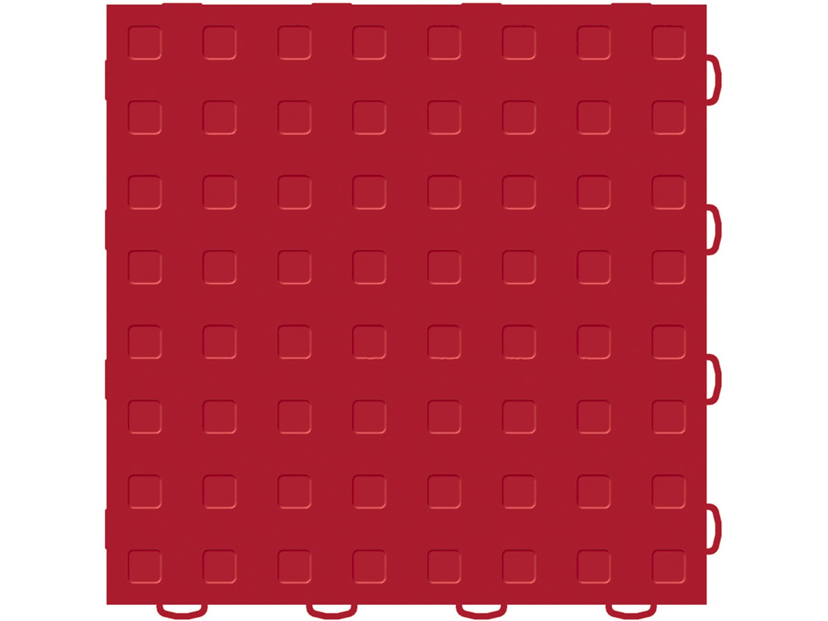 Weathertech - WeatherTech® TechFloor™ - 12 in. x 12 in. Solid Floor Tile w/Raised Squares - 51T1212SS RD