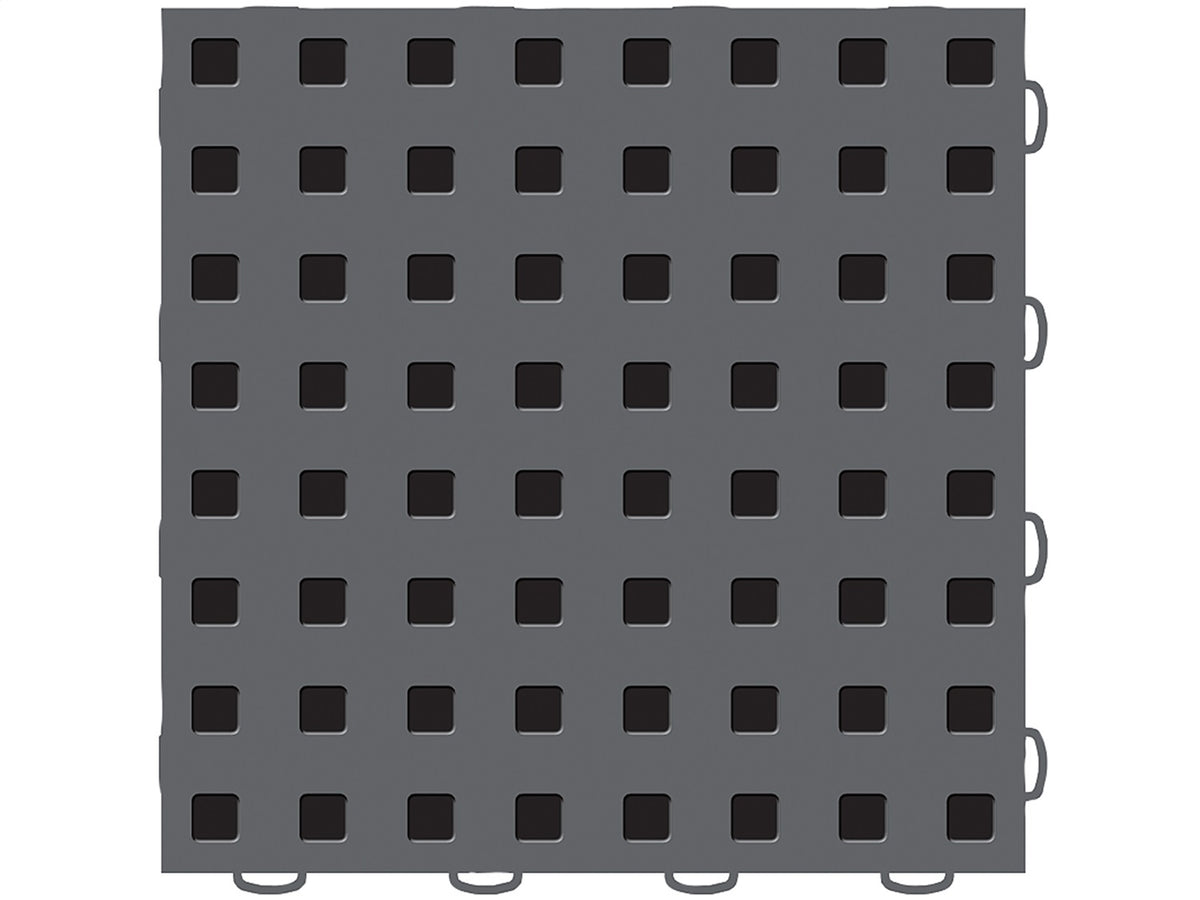 Weathertech - WeatherTech® TechFloor™ - 12 in. x 12 in. Dark Gray/Black - 51T1212 DG-BK