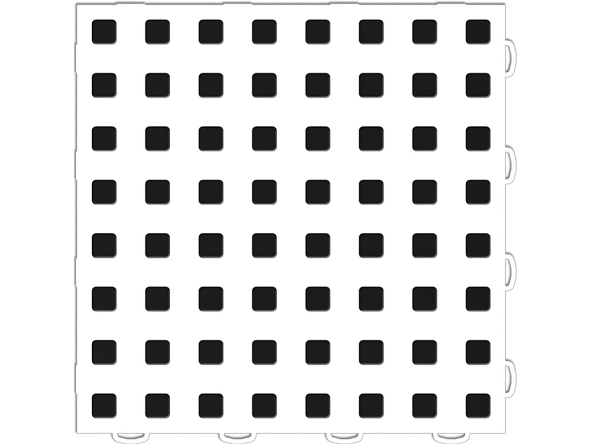 Weathertech - WeatherTech® TechFloor™ - 12 in. x 12 in. White/Black - 51T1212 WH-BK