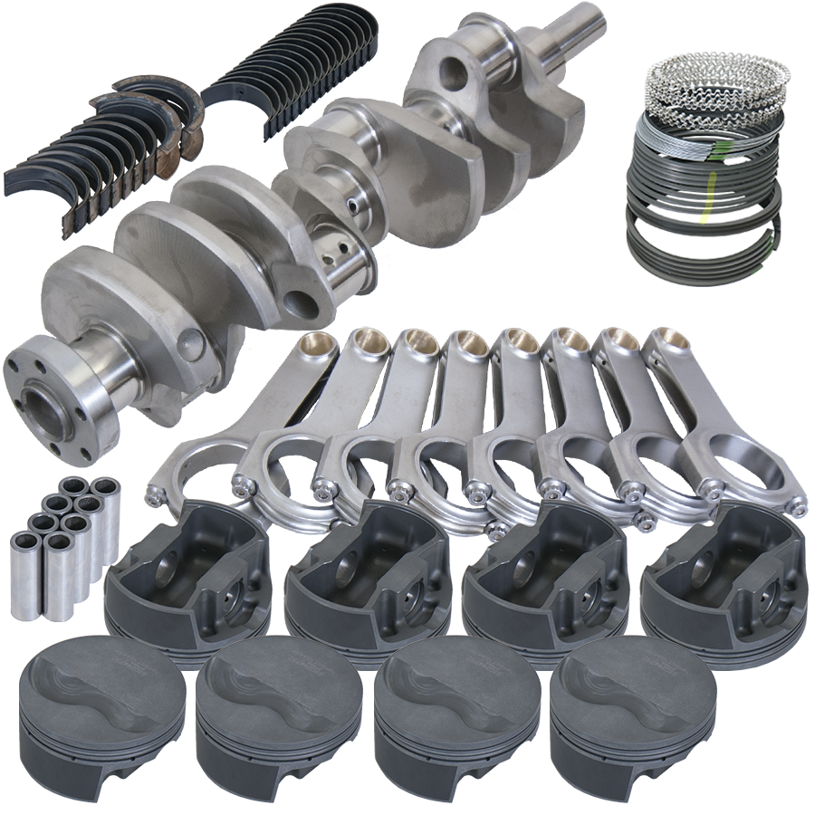 Eagle Ford Small Block 302 (+.125in Bore) Competition Balanced Rotating Assembly Kit - B14003125 - front view
