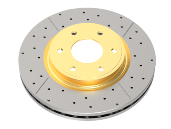 DBA 99+ Chevrolet Silverado Front Cross Drilled & Slotted Street Series Rotor - DBA2000X