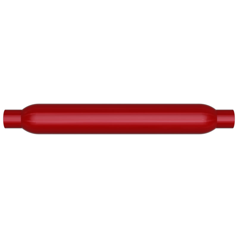 MagnaFlow Muffler Red Pack Series Glasspack 3.5in Rd 22in Body Length 2in/2in Inlet/Outlet - 13134