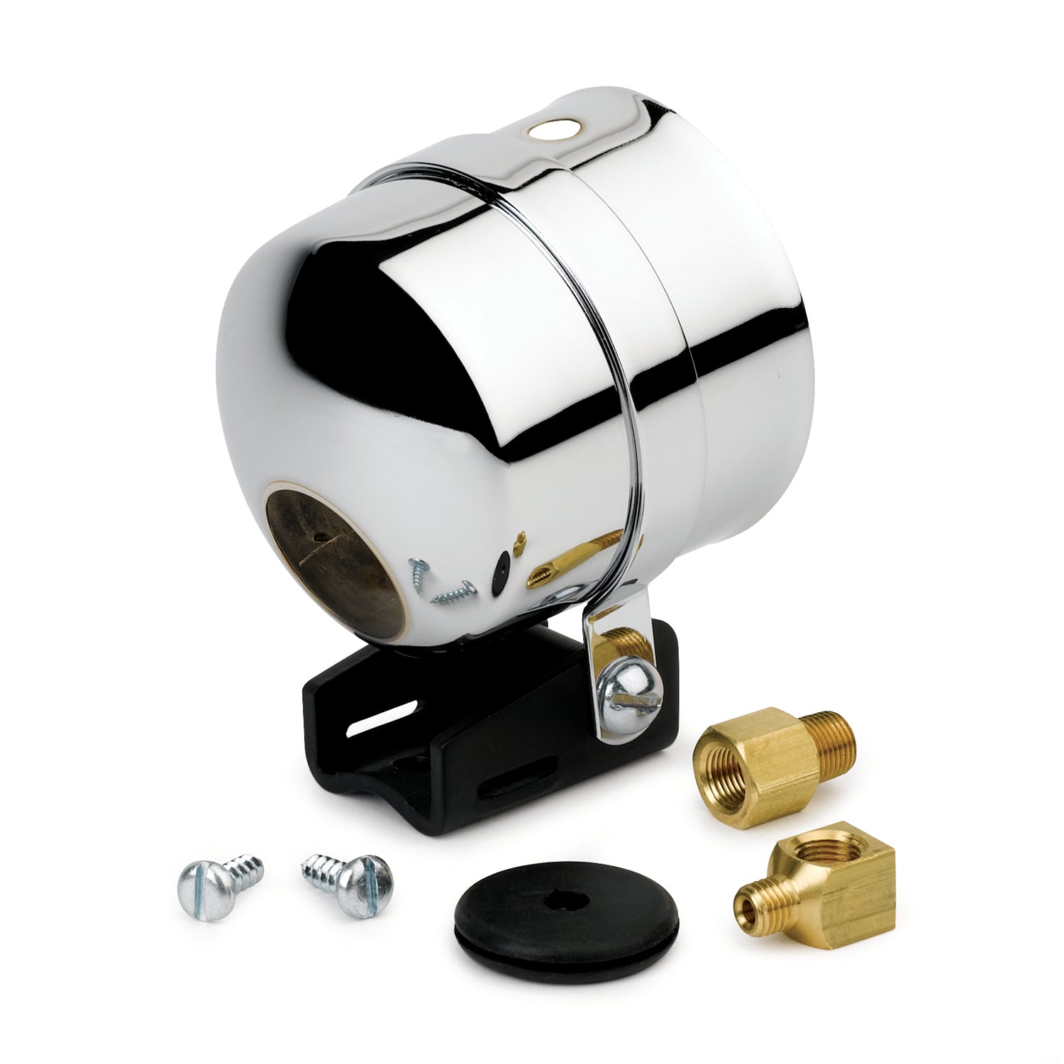 Autometer 2-5/8in Pedestal Mount w/ Chrome Cup for Liquid Filled Mechanical Gauge - 5201