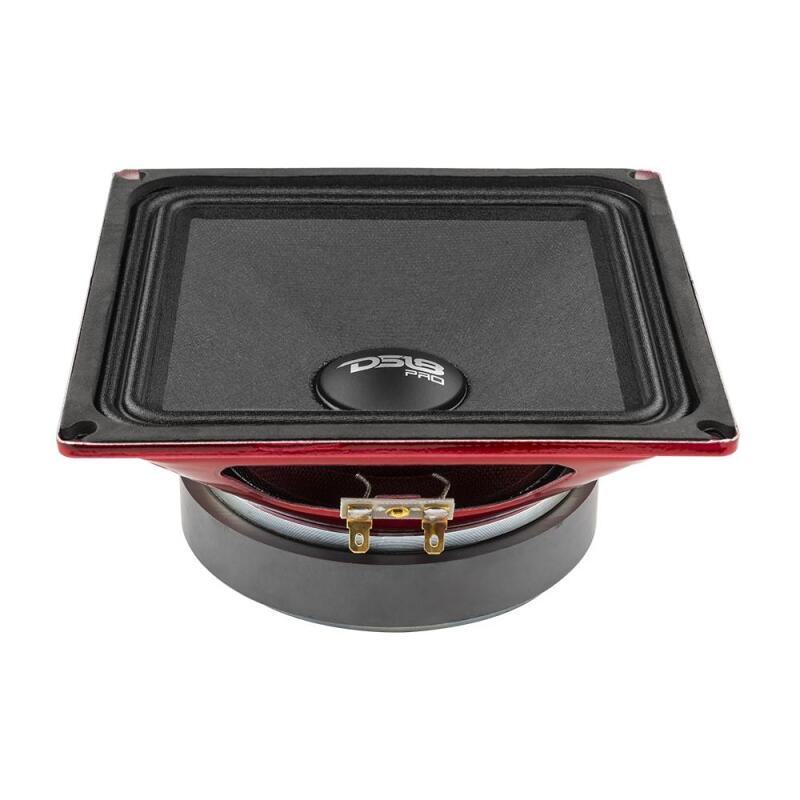 DS18 6.5in 250 Watts RMS 4 ohm Square Mid-Range Loudspeaker - PRO-X6.4MSQ - angle view