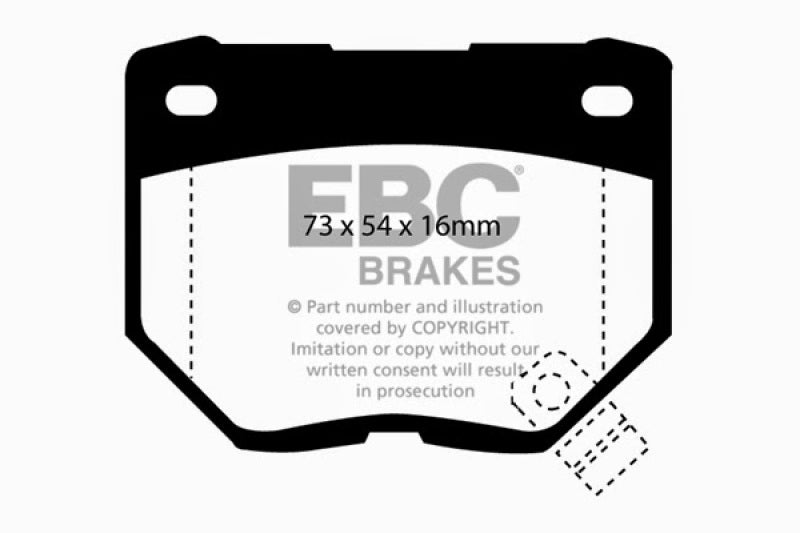 EBC 98-03 Nissan Skyline (R34) 2.5 GT (200) Greenstuff Rear Brake Pads - DP2826