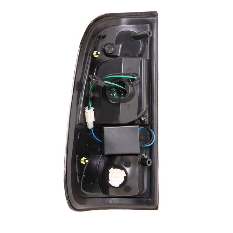 Raxiom 97-03 Ford F-150 Styleside LED Tail Lights- Black Housing- Red/Clear Lens - T542844 - close-up view