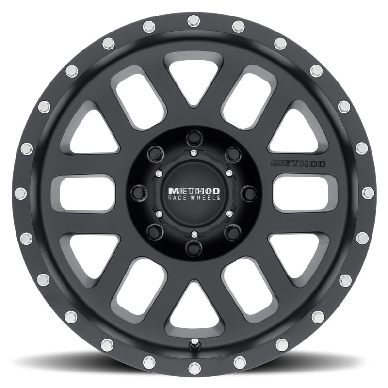Method MR306 Mesh 18x9 -12mm Offset 8x6.5 130.81mm CB Matte Black Wheel - MR30689080512N