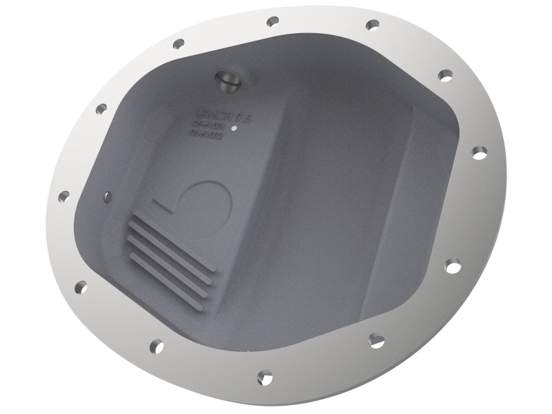 aFe Pro Series GMCH 9.5 Rear Diff Cover Raw w/ Machined Fins 19-20 GM Silverado/Sierra 1500 - 46-71140A