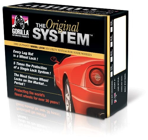 Gorilla Automotive - System Lock 6lug 12-1.50 Acorn CHR - 71634N