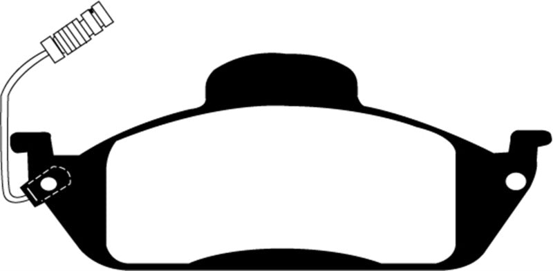 EBC 98 Mercedes-Benz M-Class (ML) ML320 3.2 Redstuff Front Brake Pads - DP31232C