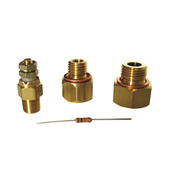 Autometer Gauge Install Kit for LS Engines (Includes Fittings/Short Temp Sensor/Manual) - 5284