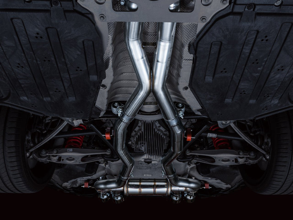 AWE SwitchPath Catback Exhaust for BMW G8X M3/M4 - Chrome Silver Tips - 3025-43480