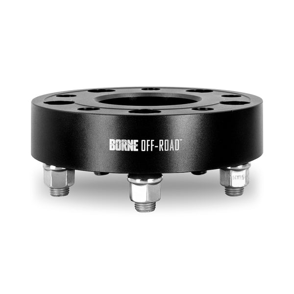 Borne Off-Road Wheel Spacers - 5x127 - 71.6 - 45mm - M14 - Black - BNWS-003-450BK by Borne Off-Road - front view